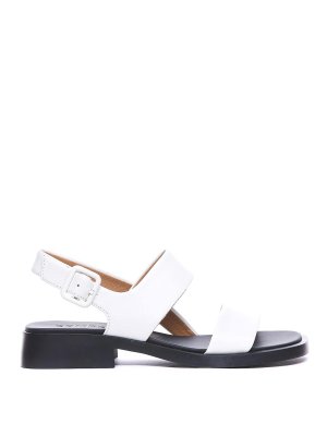 CAMPER: sandals - White dana sandals buckle open