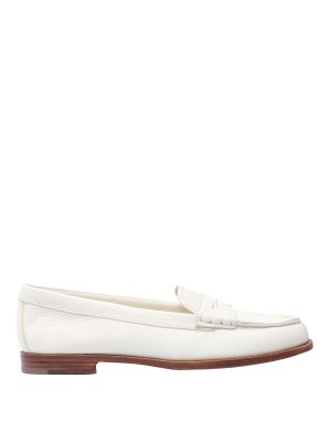 CHURCH'S: Loafers & Slippers - White loafers round toe slip on
