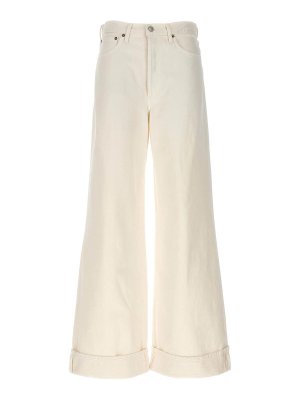 AGOLDE: straight leg jeans - Dame Denim Jeans Button