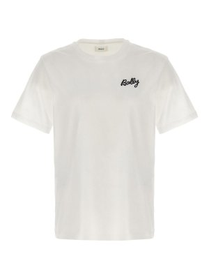 BALLY: t-shirts - Logo Embroidery T-Shirt