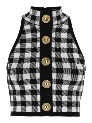 Balmain: Tops y camisetas sin mangas - Top - Blanco