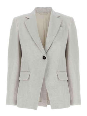 BRUNELLO CUCINELLI: Vestes de costume - Blazer - Gris