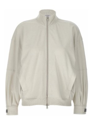 Ami Paris Half-zip ribbed knit jumper - Blue | UKS633KN0022430