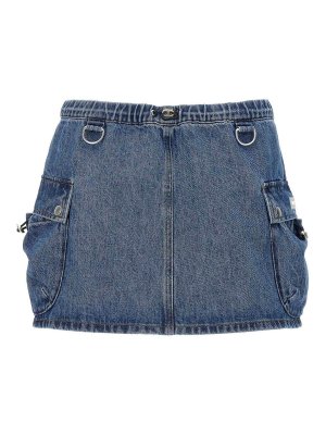 COPERNI: Knee length skirts & Midi - Denim Cargo Skirt