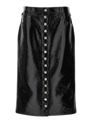 Courreges: Jupes midi et au genou - Jupe Midi - Noir