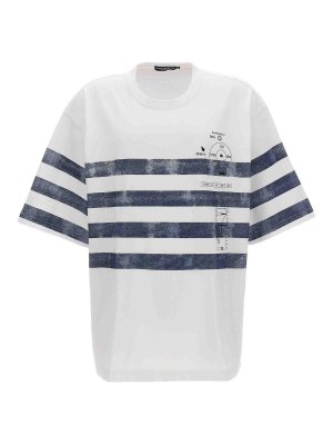 DOLCE & GABBANA: Tシャツ - Tシャツ - 白