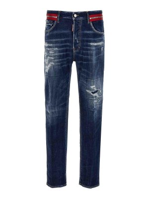 DSQUARED2: Straight Leg Jeans - Straight Leg Jeans - Blau