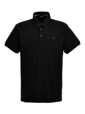 ETRO: polo shirts - Logo Embroidery Polo Shirt