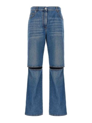 デニム・ジーパン CHLOe High waist jeans Light Blue CHC24SDP03157 BLUE CHLOÉ COTTON JEANS (CHC24SDP03157) – LOZURI®