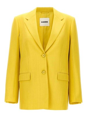 JIL SANDER: Vestes de costume - Blazer - Vert