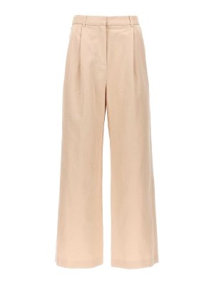 LOULOU STUDIO: casual trousers - Idai Pants Pleats Zipper