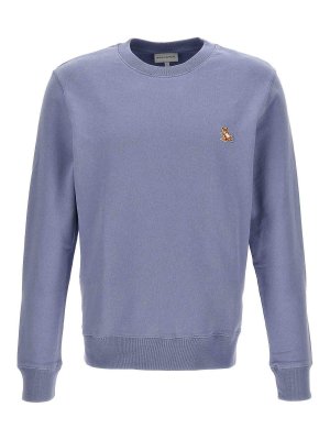MAISON KITSUNÉ: Sudaderas y suéteres - Sudadera - Azul Claro