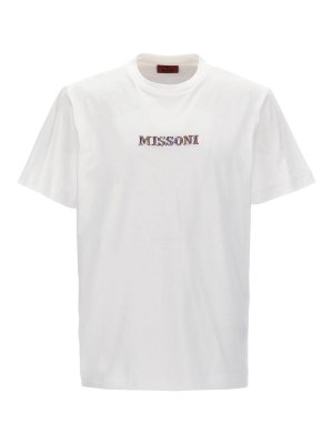MISSONI: t-shirts - Logo Embroidery T-Shirt