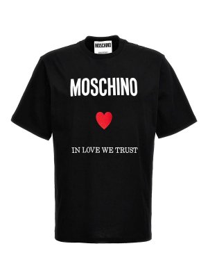 Moschino In love we trust t-shirt - Black - Men | 072002411555