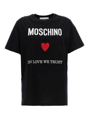 Moschino Love we trust t-shirt - White - Women | 070305412001