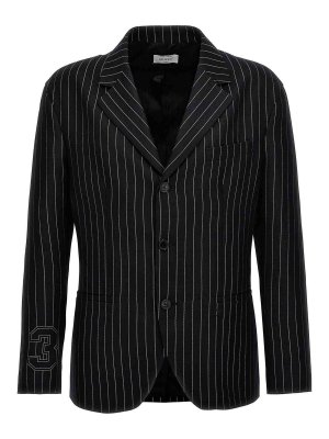 OFF-WHITE: blazers - 23 Pinstripes Blazer