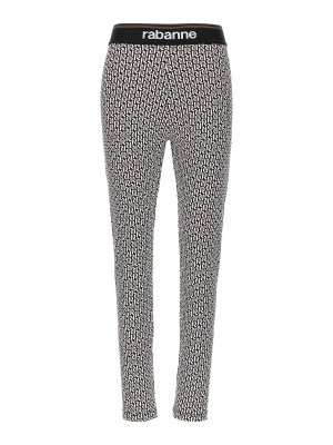 PACO RABANNE: leggings - Leggings monogramma
