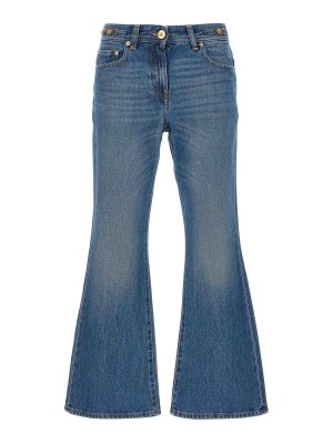 VERSACE: ベルボトムジーンズ - フレアジーンズ - ブルー