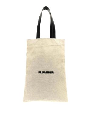 JIL SANDER: shopper - Borsa per la spesa grande piatta