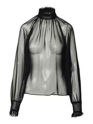 DOLCE & GABBANA: blouses - Black Silk Blouse