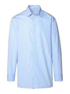 JIL SANDER: camicie - Camicia in cotone azzurro
