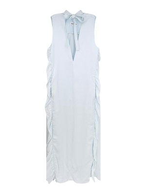JIL SANDER: maxi dresses - Viscose Dress With Lateral Rouches