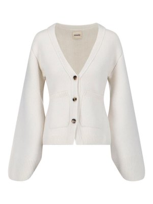 KHAITE: Cardigans - Cardigan - Weiß