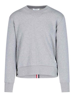 THOM BROWNE: Sweatshirts & Sweaters - Retro Tricolor Band Sweatshirt