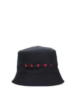 Marni: hats & caps - Bucket Logo Hat