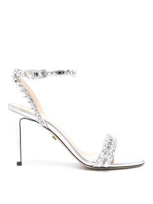 Jimmy Choo Sparkle Sandals in Silver/Gray 40 - More Than You Can Imagine