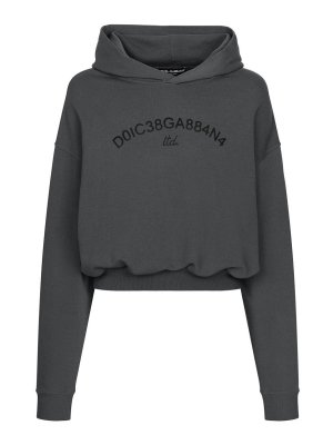 DOLCE & GABBANA: Sudaderas y suéteres - Sudadera - Gris