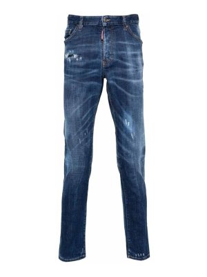 DSQUARED2: jeans bootcut - Jeans effetto baffi