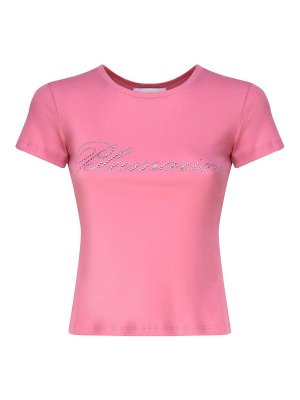 BLUMARINE: Camisetas - Camiseta - Color Carne Y Neutral