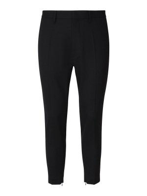 DSQUARED2: pantaloni casual - Pantaloni in Misto Lana Stretch