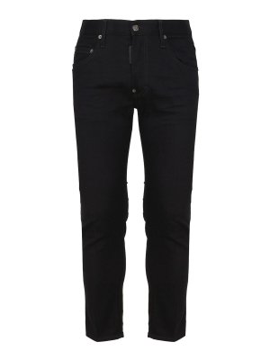 DSQUARED2: straight leg jeans - Five Pocket Jeans In Cotton Denim