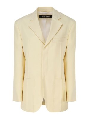 JACQUEMUS: カジュアルジャケット - カジュアルジャケット - イエロー