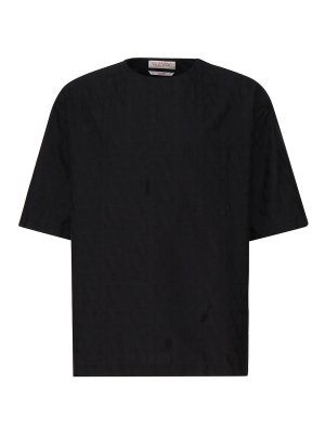 Valentino Garavani T-Shirt With Logo - Black - Men