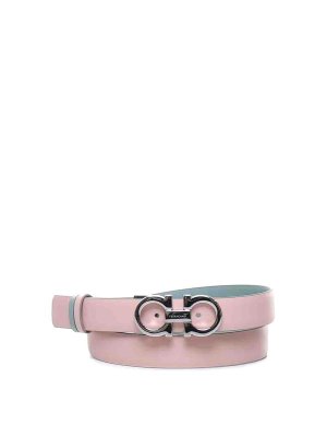 Salvatore Ferragamo Gancini leather belt - Brown