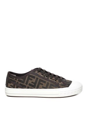 FENDI: trainers - Low Sneakers In Fabric