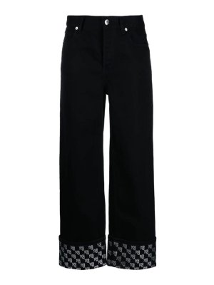 ALEXANDER WANG: bootcut jeans - Jeans With Rhinestones