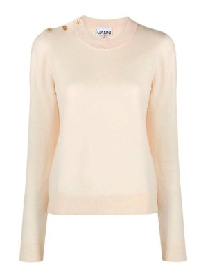 GANNI: t-shirts - T-Shirt With Logo