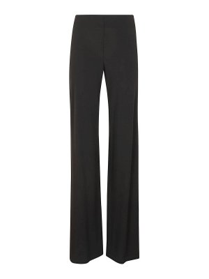 Jil Sander Black Viscose Trousers - Black | J52KA0012J65182001