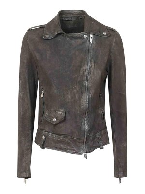 DESA 1972 レザー メッシュジャケット Desa 1972 Leather jacket - Black - Women | K13302BLACK