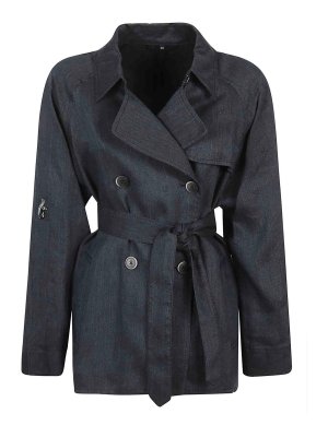 FAY: trench coats - Asymmetric Trench Coat
