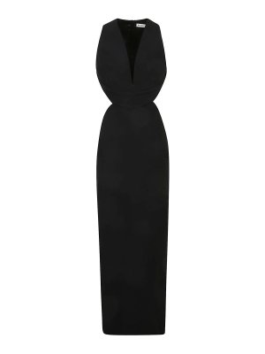 Givenchy Black Viscose Dress with Draping - Black