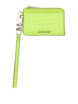 Michael Michael Kors Crocodile Print Leather Card Case