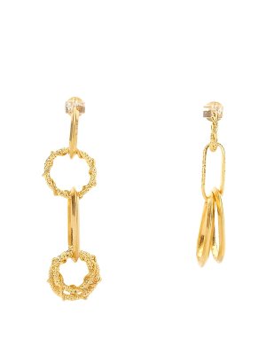 DSQUARED2: Rings - Earring With Chain Rings