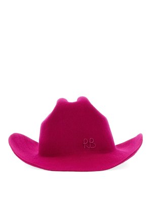 ハット RUSLAN BAGINSKIY BUCKET HAT WITH LOGO (BCT038_STR-RWRBPINK) Monogram-embellished Bucket Hat • Ruslan Baginskiy Hats