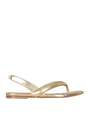 GIA BORGHINI: sandals - Leather Slingback Sandals