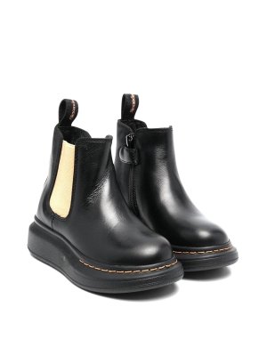 ALEXANDER MCQUEEN: ブーツ - ブーツ - 黒